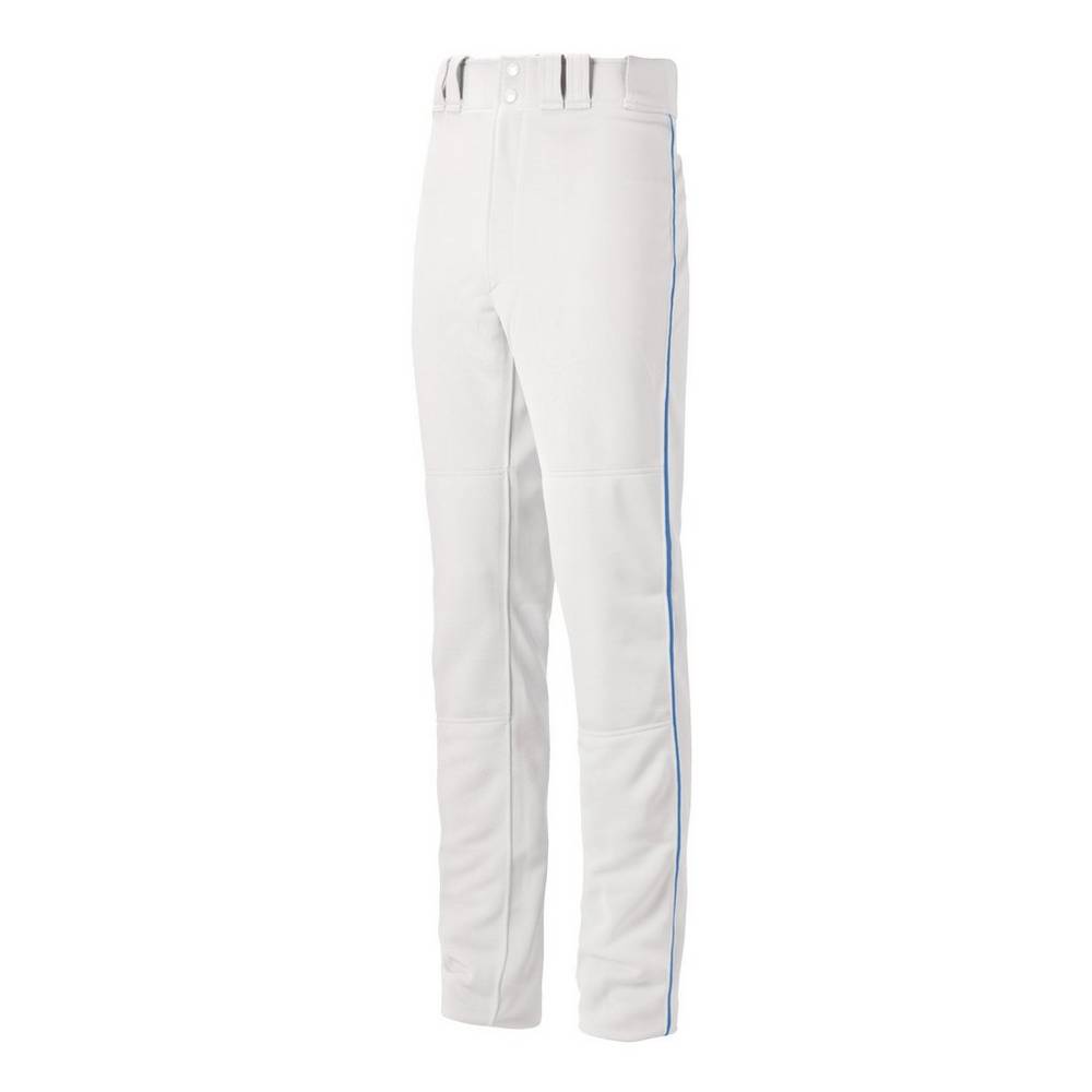 Pantalones Mizuno Premier Pro Piped G2 Hombre Blancas/Azul Real España BVPH-09564